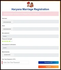 Haryana Marriage Registration Step-3